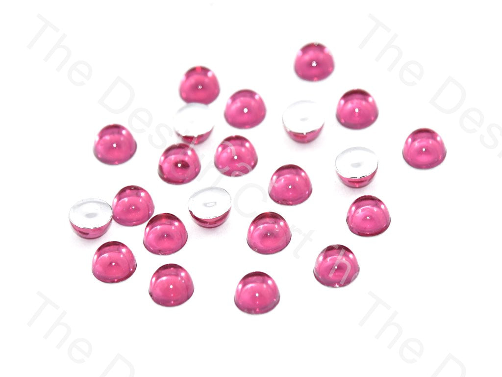 Pink Big Transparent Plastic Stick On Stones (419158392866)