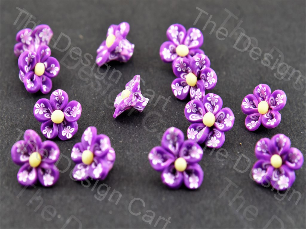 Purple Baby Flower Plastic Stones (391653359650)