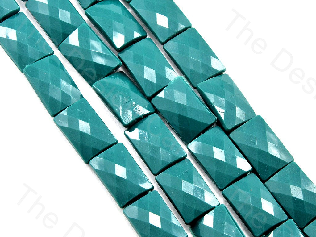 Sea Green Opaque Face Cut  Rectangle Shaped (11429854291)