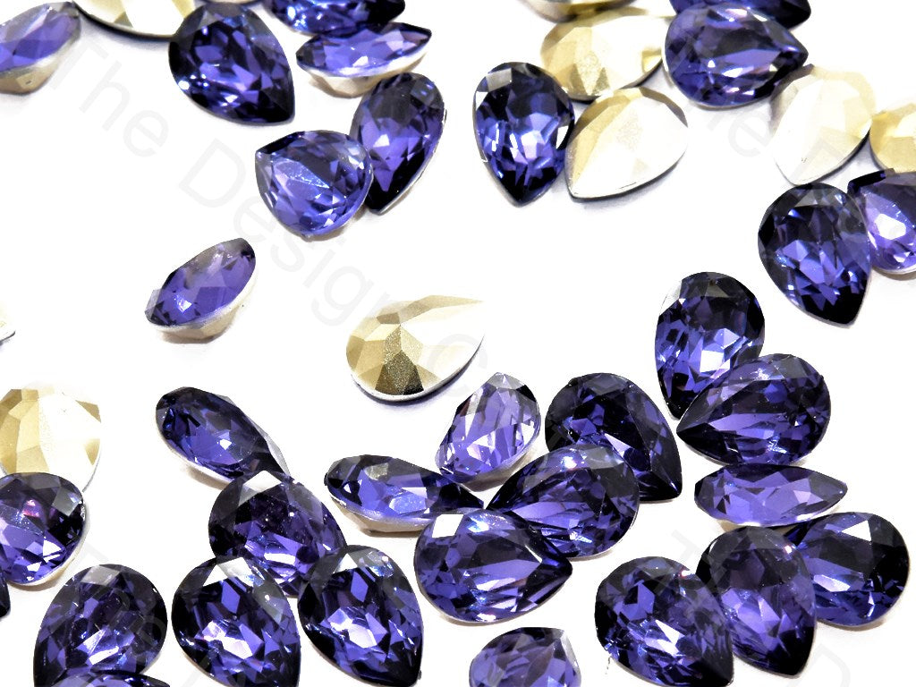 Purple Small Drop Shaped Resin Stones | The Design Cart (545053343778)