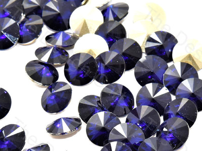 Navy Blue Round Shaped Resin Stones | The Design Cart (545053966370)