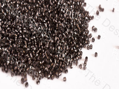 Silverline Smoke Black Round Seed Beads | The Design Cart (420044996642)