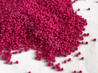 Opaque Pink Round Rocailles Seed Beads | The Design Cart (10682593811)