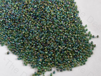 Silverline Rainbow Green Round Rocailles Seed Beads | The Design Cart (10682556051)