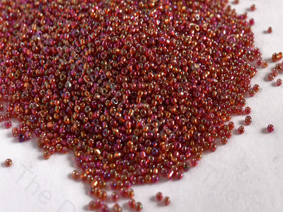 Silverline Rainbow Red Round Rocailles Seed Beads | The Design Cart (10682550483)