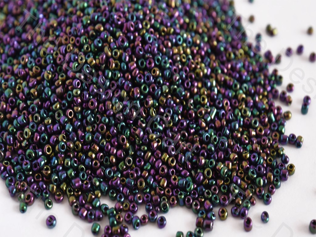 Iris Purple Round Rocailles Seed Beads | The Design Cart (10681656979)