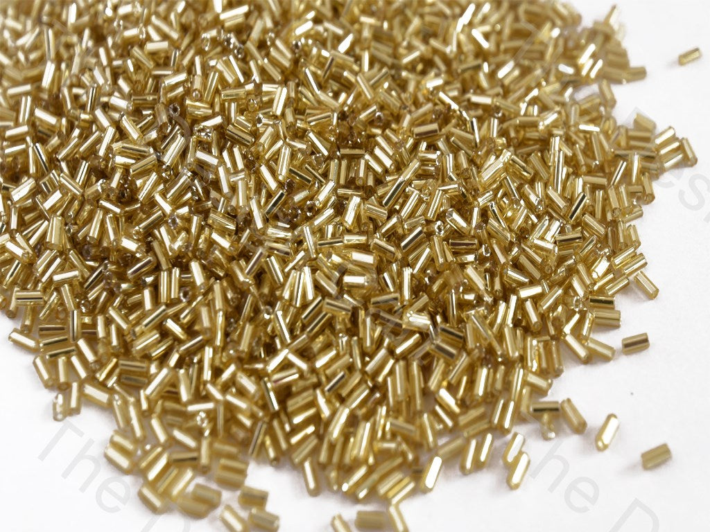 Silverline Golden Pipe / Bugle Glass Beads (10644756243)