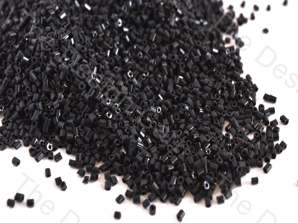 Opaque Black 2 Cut Seed Beads (10637478547)