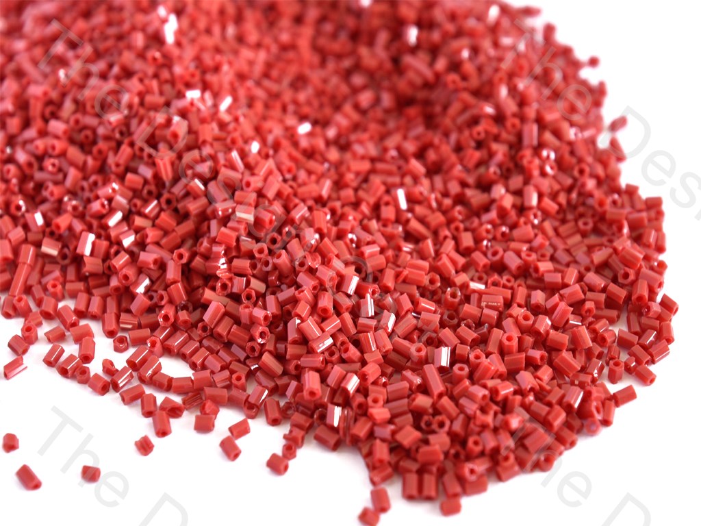 Opaque Red 2 Cut Seed Beads (10637473043)