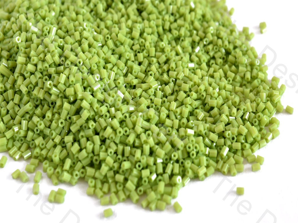 Opaque Peridot / Olive Green 2 Cut Seed Beads (10637470931)