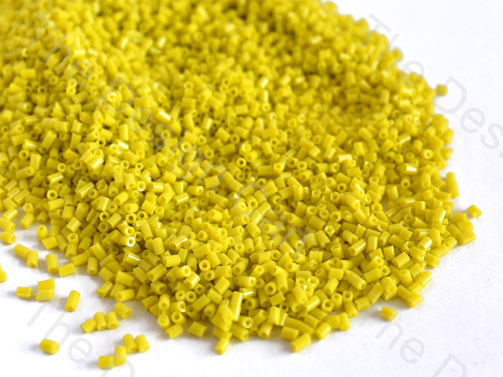 Opaque Yellow 2 Cut Seed Beads (10637467347)