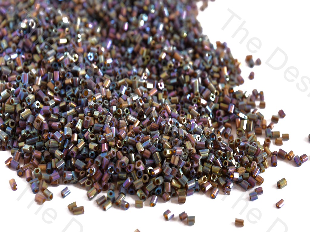 Transparent Rainbow Brown / Topaz 2 Cut Seed Beads (10635667667)