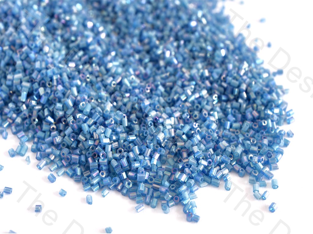 Transparent Rainbow Turquoise 2 Cut Seed Beads (10635657555)
