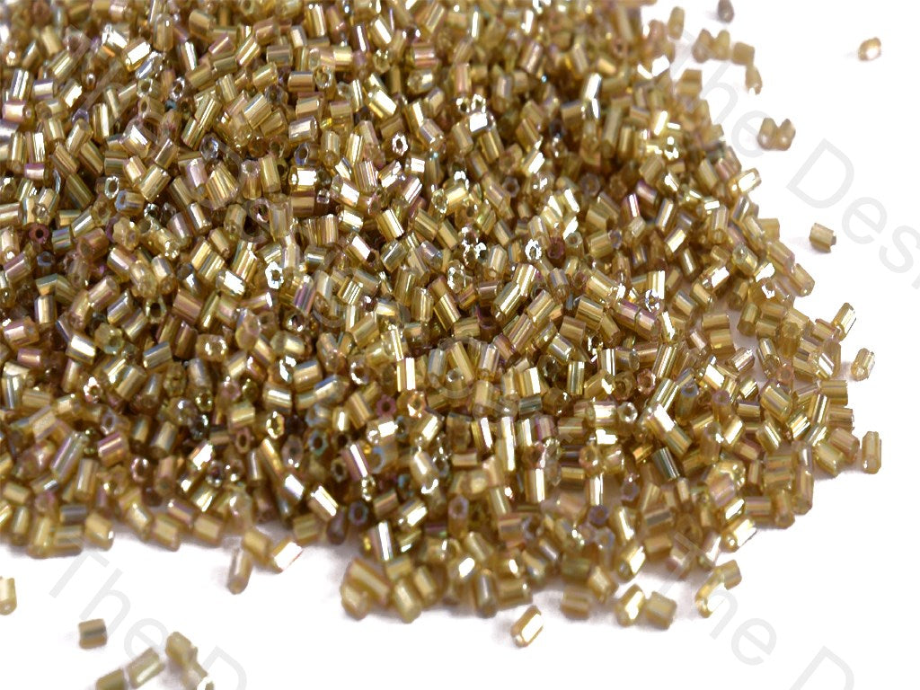 Transparent Rainbow Golden 2 Cut Seed Beads (10635655827)