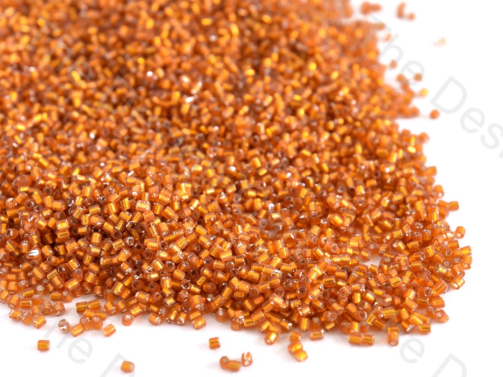 Silverline Orange 2 Cut Seed Beads (10634303635)