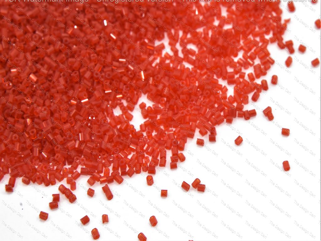 Transparent Red 2 Cut Seed Beads (10596293971)