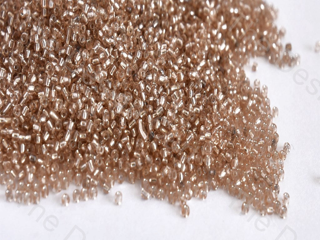 Silverline Peach Round Rocailles Seed Beads | The Design Cart (10559480275)