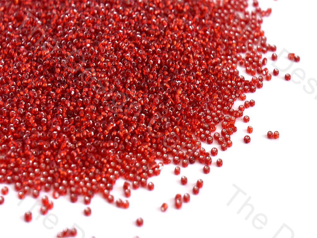 Silverline Red Round Rocailles Seed Beads | The Design Cart (10558352531)