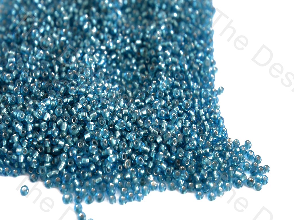 Silverline Turquoise Round Rocailles Seed Beads | The Design Cart (10543668051)