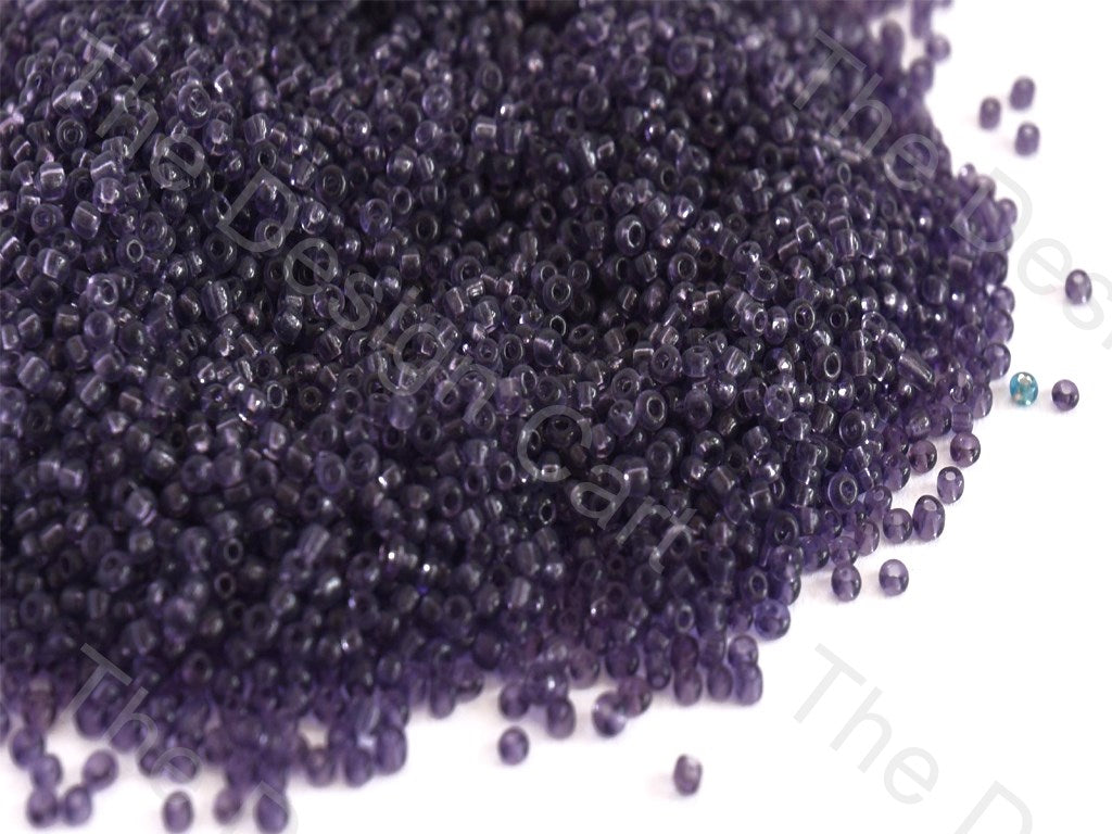 Transparent Purple Round Rocailles Seed Beads | The Design Cart (10543285907)