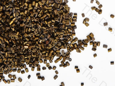 Golden Metallic / M-Brown 2 Cut Seed Beads (432020324386)