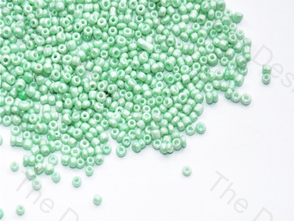 Mint Green Dyed Round Seed Beads | The Design Cart (438493904930)