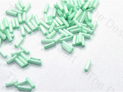 Mint Green Dyed Pipe / Bugle Glass Beads (448146243618)