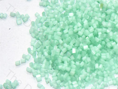 Green Silky Dyed 2 Cut Seed Beads | The Design Cart (576919207970)