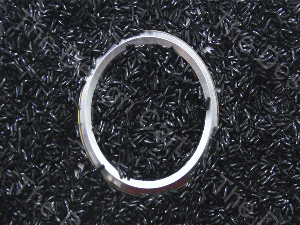 Black Twisted Bugle Glass Beads (1529881985058)
