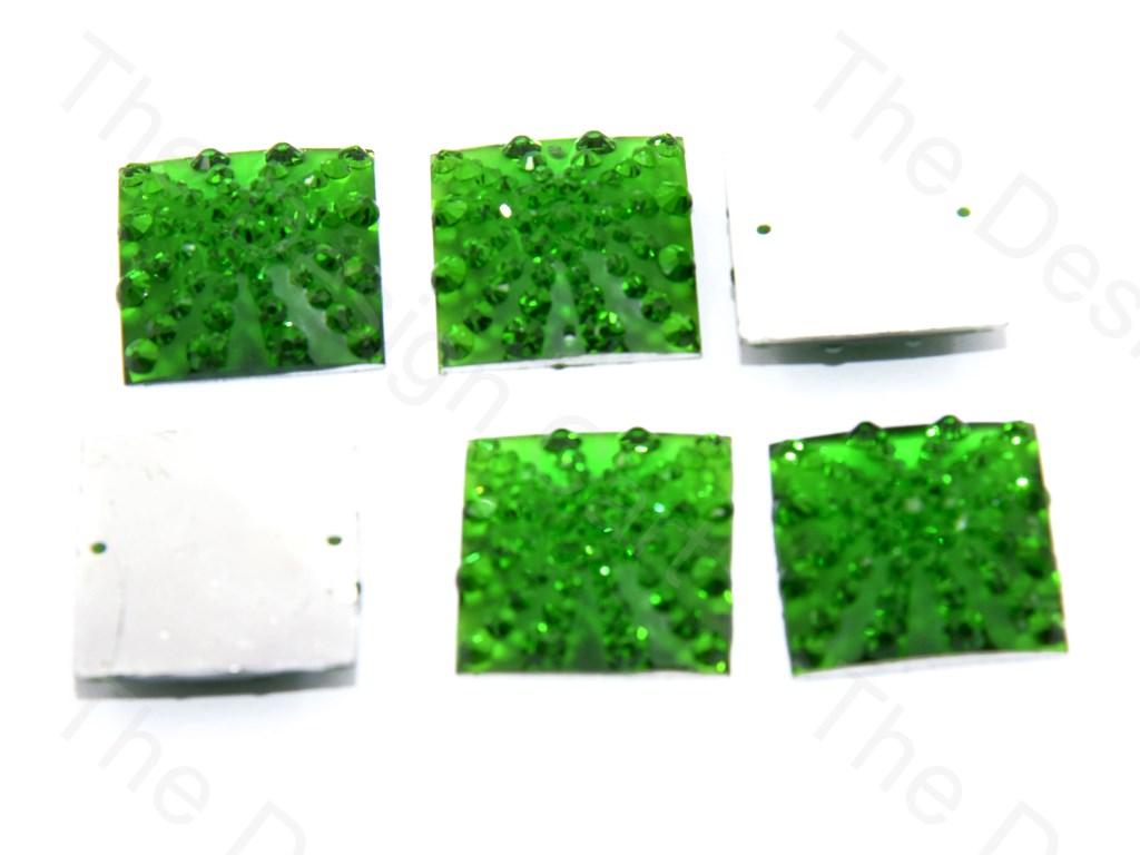 Green Square Sugar Resin Stone (439158079522)
