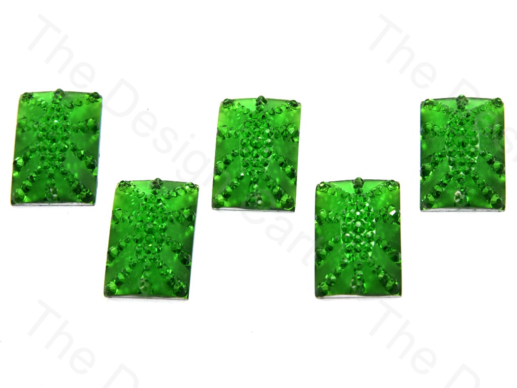 Green Rectangular Sugar Resin Stone (439158374434)