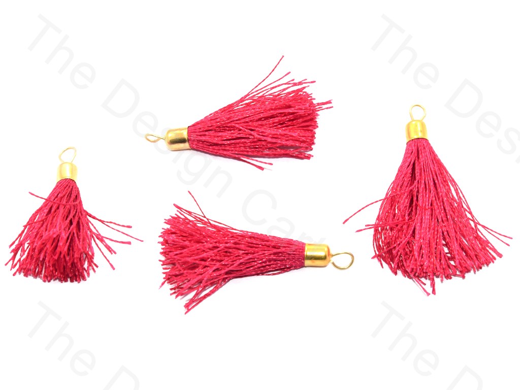 Magenta Silk Thread Tassel | The Design Cart (526013661218)