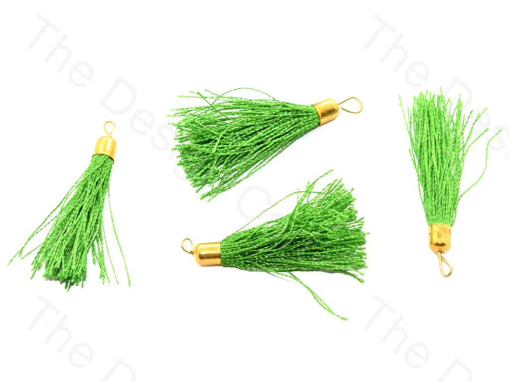 Bright Green Silk Thread Tassel | The Design Cart (526013890594)