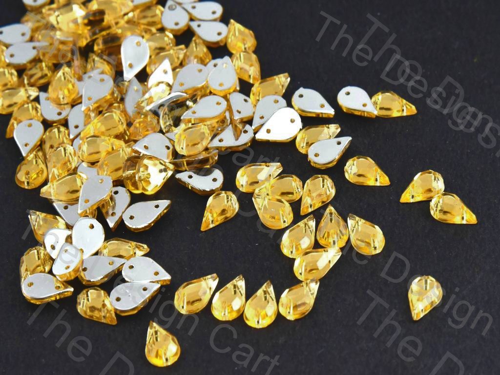 golden-drop-6-10-2-hole-acrylic-stones (395796348962)