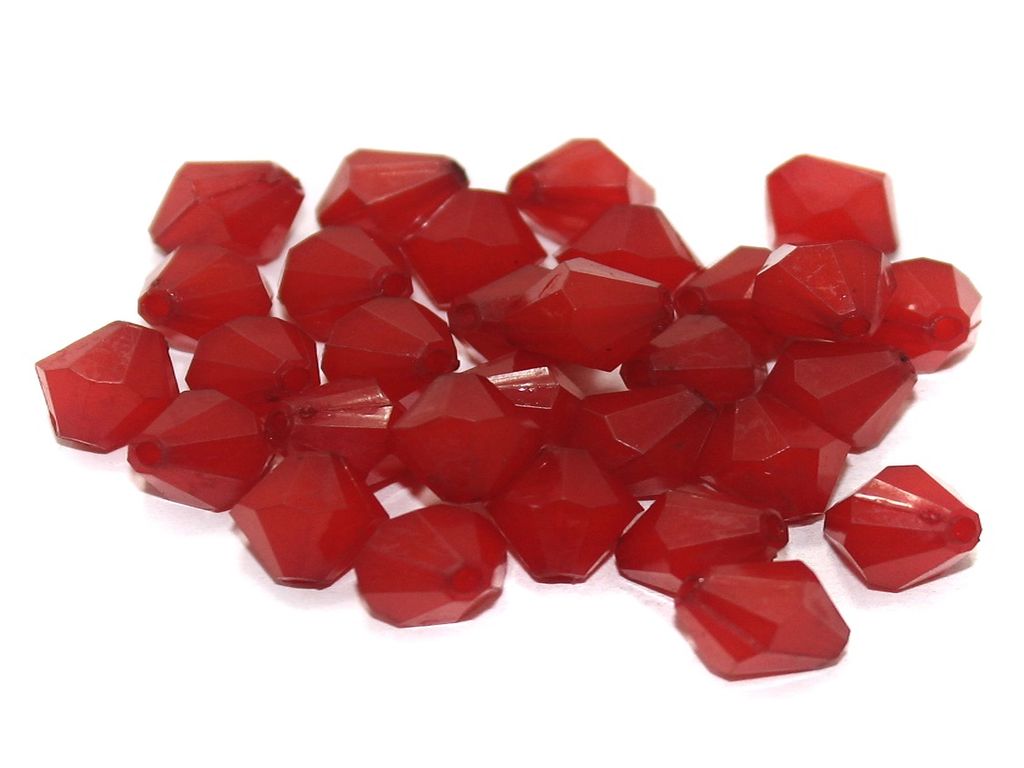 Red  Bicone Faceted Beads (1551842902050)