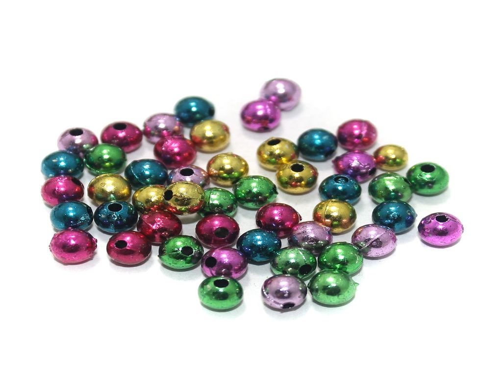 Multi Color Round Faceted Beads (1551845523490)