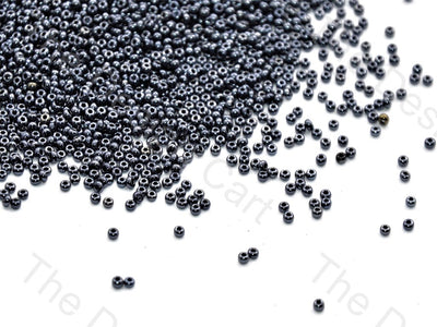 Miyuki Black Opaque Lustre Round Seed Beads (433403985954)