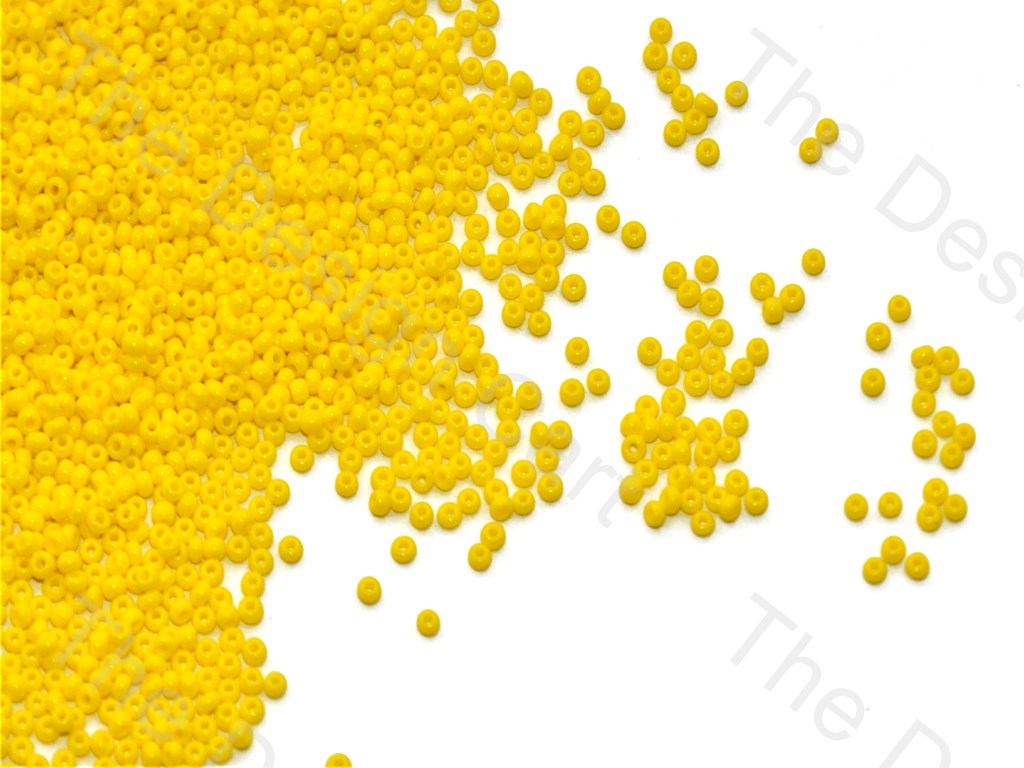 Miyuki Yellow Opaque Round Seed Beads (433404313634)