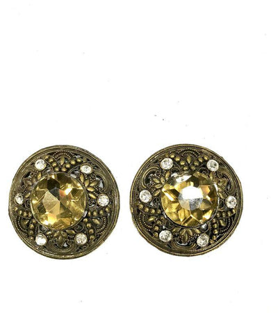 antique-golden-round-metal-piece-with-stonewhite-golden