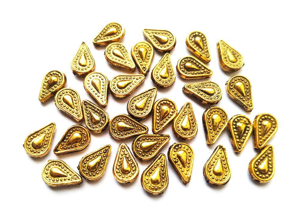 antique-golden-drop-beads