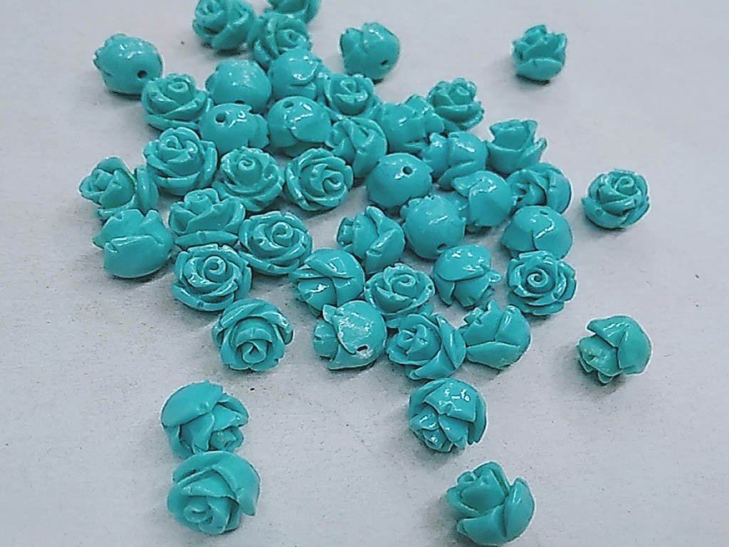 aqua-blue-flower-plastic-stones-without-hole-8-mm