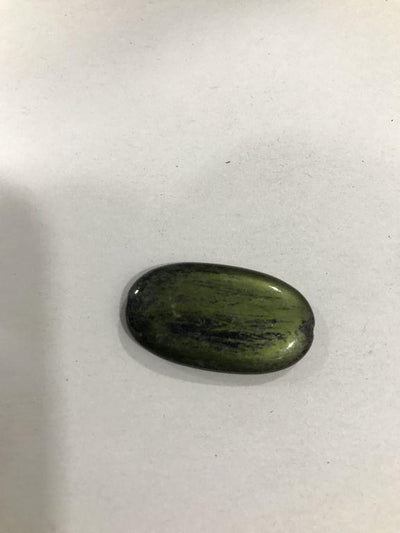 army-green-oval-shaped-with-black-texture-plastic-beads