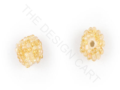 Yellow Woven Beaded Beads | The Design Cart (3765715042338)