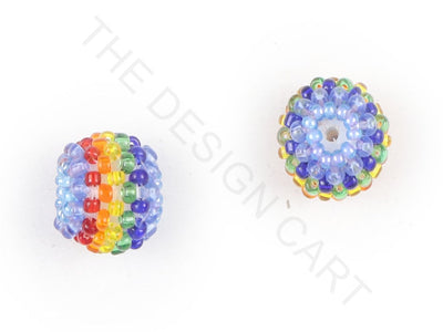 Multicolour 2 Woven Beaded Beads | The Design Cart (3765715206178)