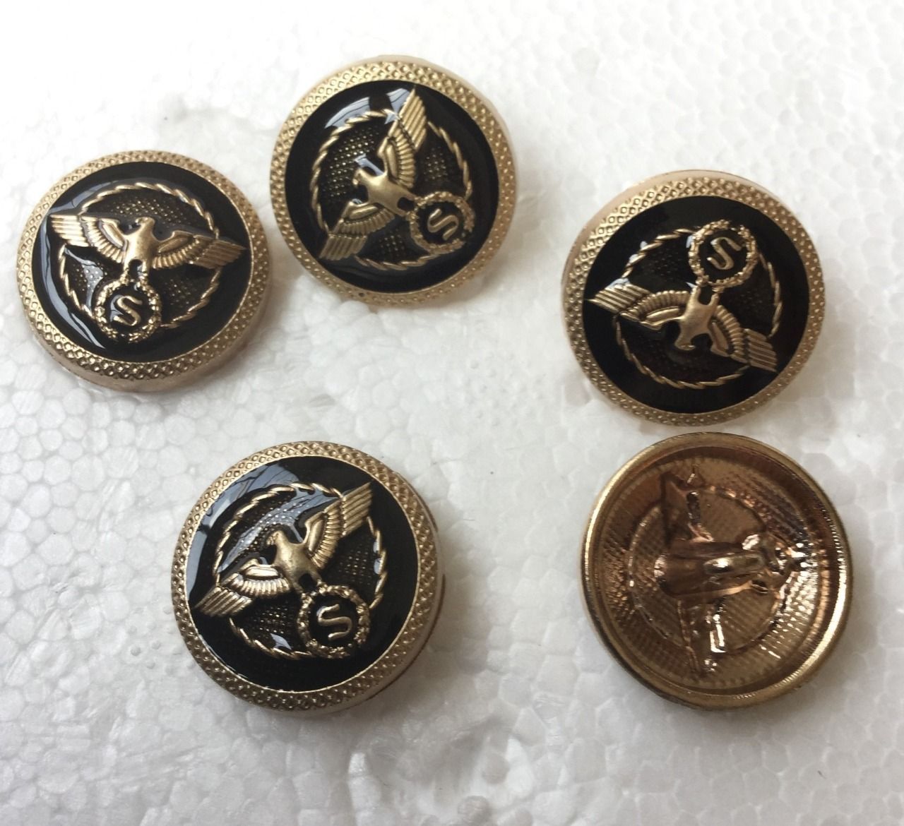 BLACK ANTIQUE SUIT BUTTON | The Design Cart (4363568906309)