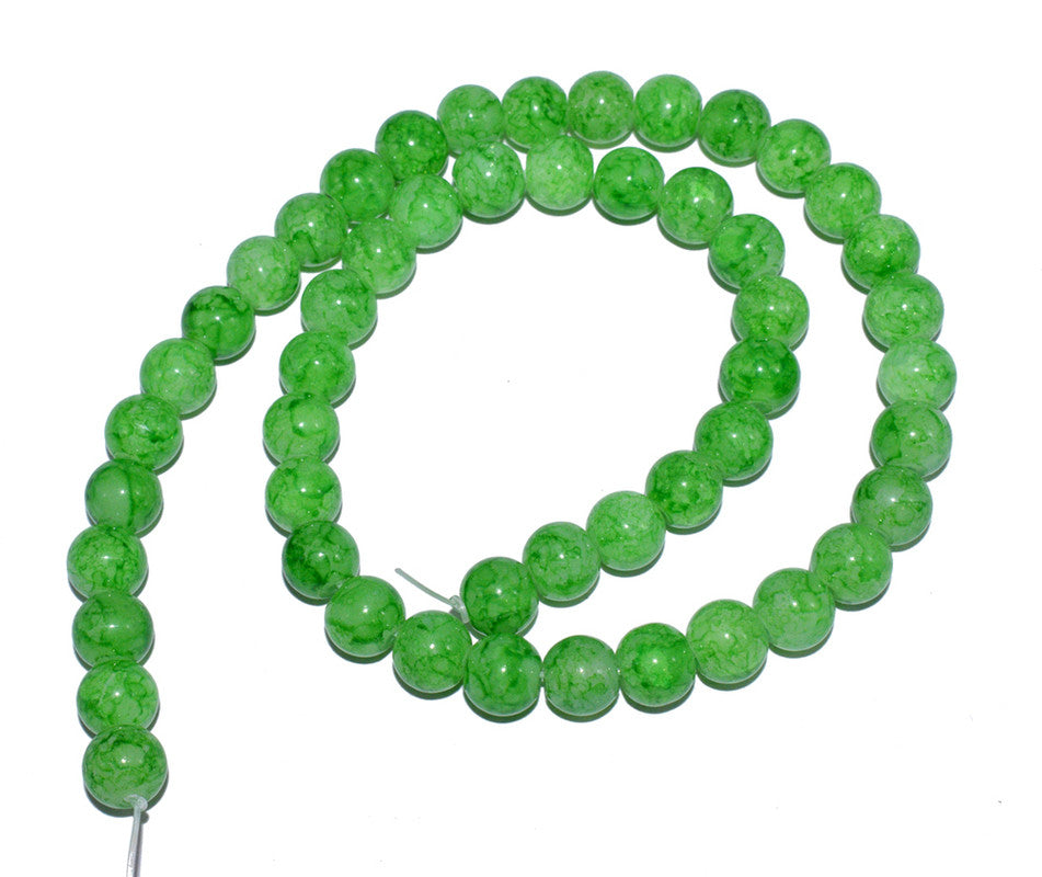 parrot-green-multicolor-spherical-jade-glass-beads