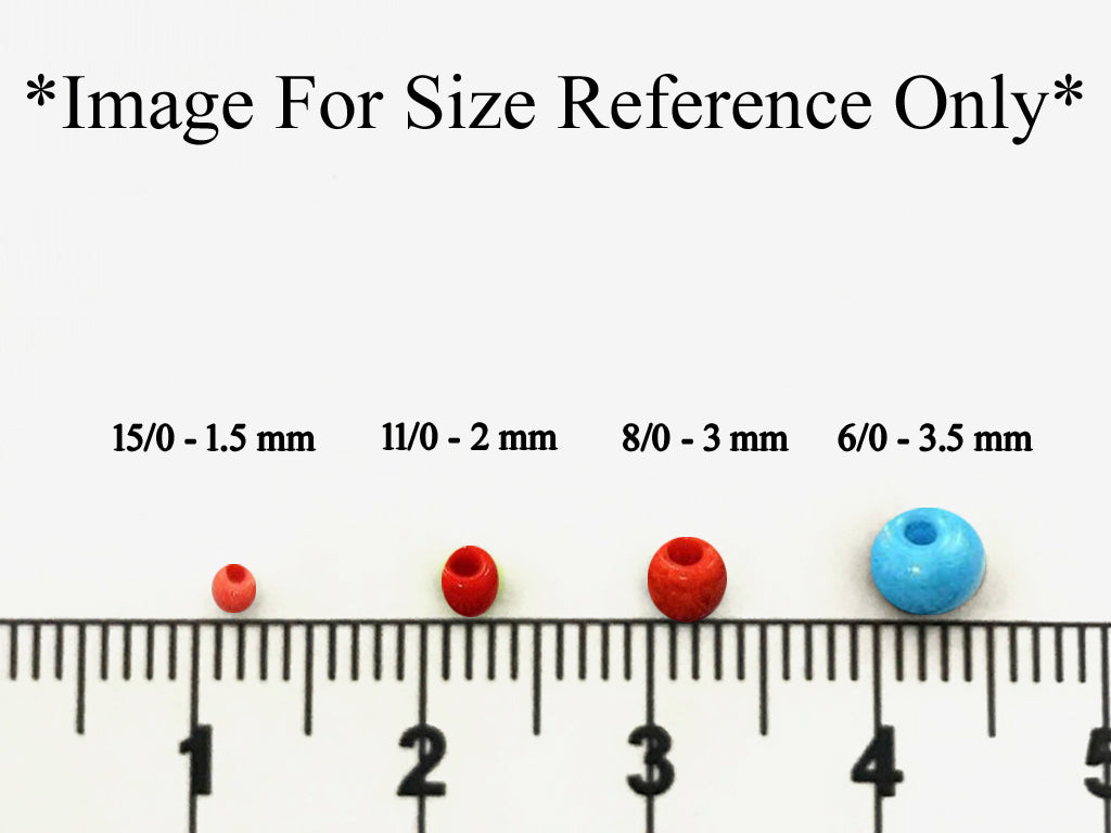Transparent Rainbow Red Round Rocailles Seed Beads (1529881100322)