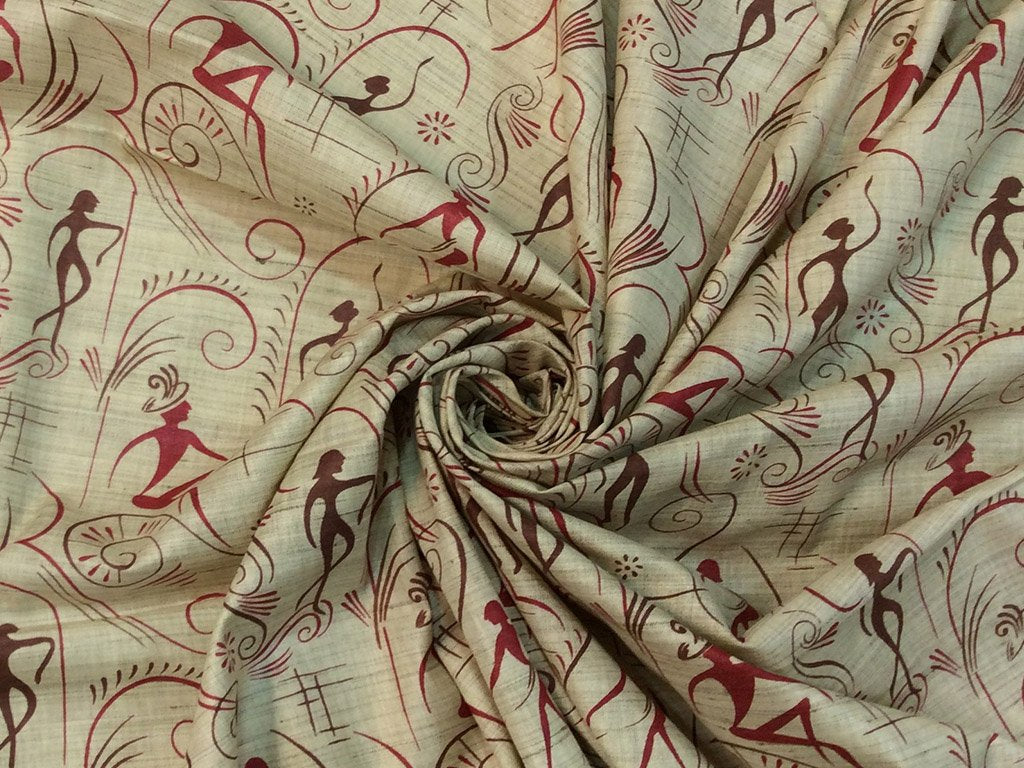 beige-brown-designer-objects-printed-khadi-fabric