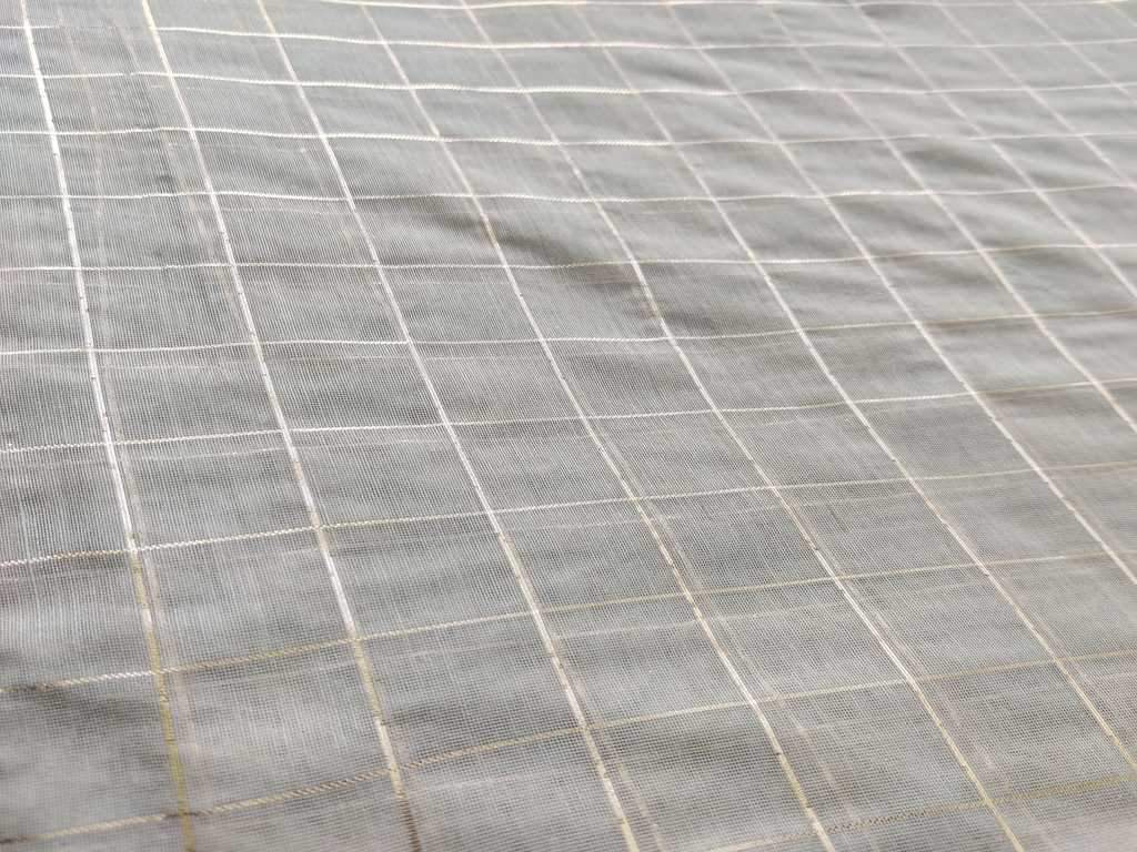 beige-chanderi-fabric-with-golden-weaved-checks