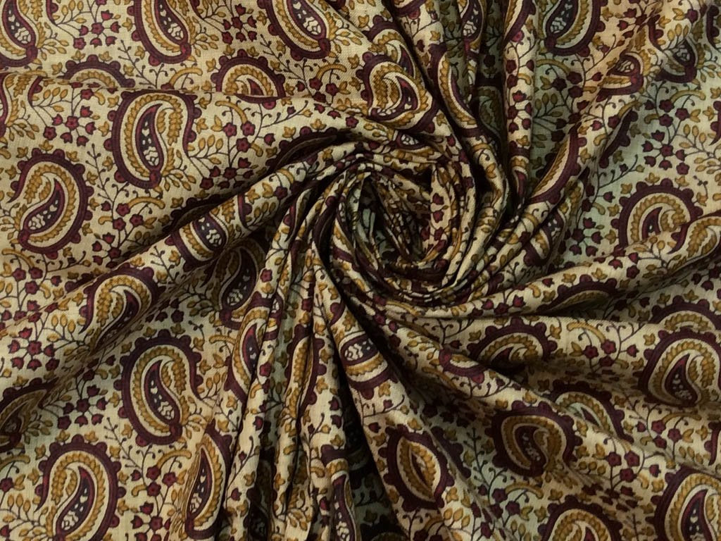 beige-maroon-paisleys-printed-khadi-fabric